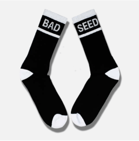 Bad Seed White & Black Tube Socks Set
